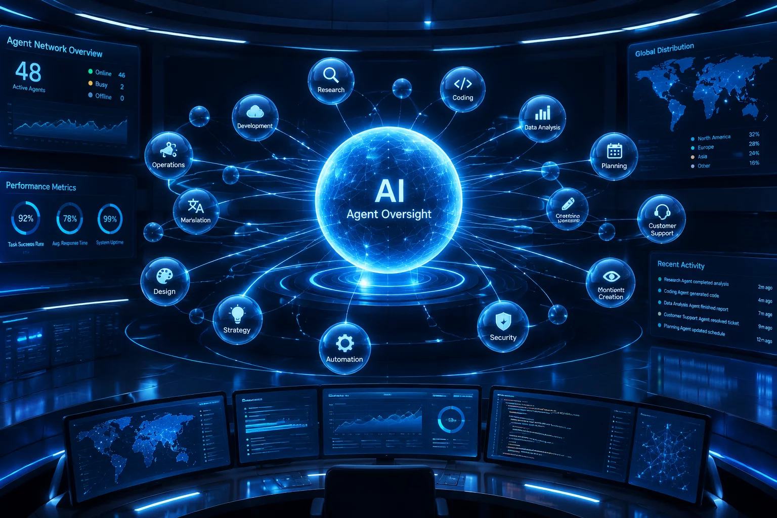 Distributed AI Agent Oversight